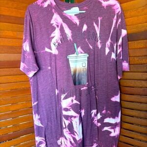 Purple and Pink Graphic T-Shirt